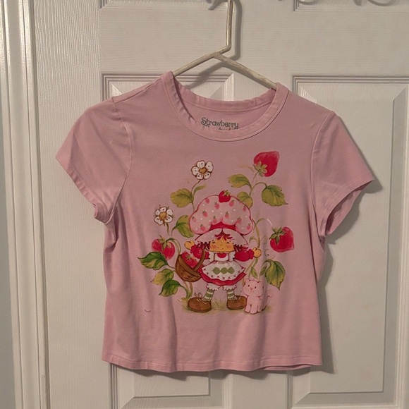 Pink strawberry shortcake baby tee - Picture 1 of 1